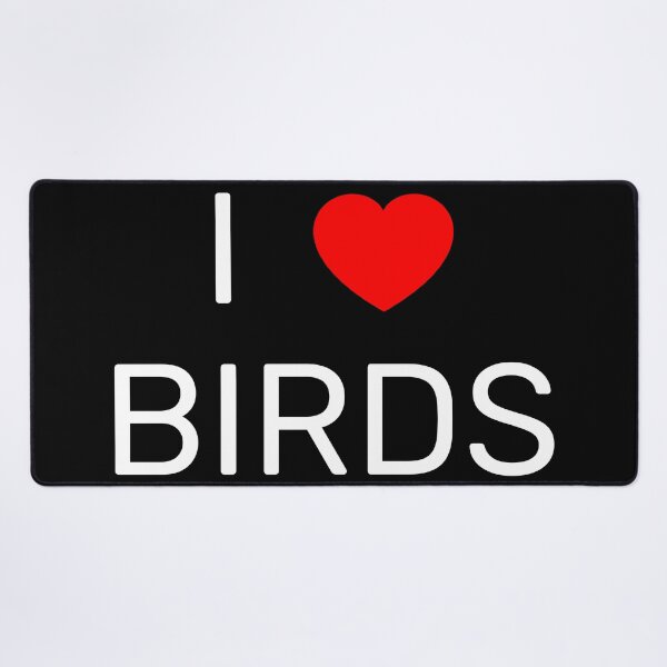 Item preview, I Love Birds Bold Red Heart Bird Lover Gift designed and sold by halmarho.