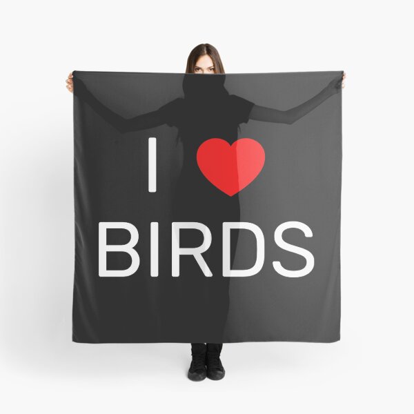 Item preview, I Love Birds Bold Red Heart Bird Lover Gift designed and sold by halmarho.