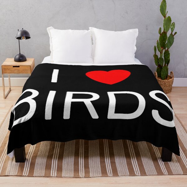 Item preview, I Love Birds Bold Red Heart Bird Lover Gift designed and sold by halmarho.