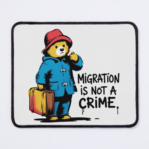 Item preview, Banksy - Migration is not a crime designed and sold by 123ks.