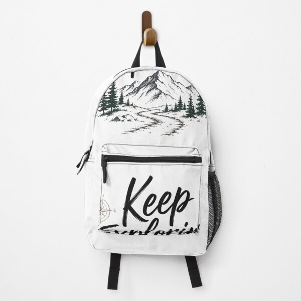 Item preview, Keep Exploring Travel Adventure Mountain Quote Minimalist Nature Wanderlust Design designed and sold by Sanika arts .