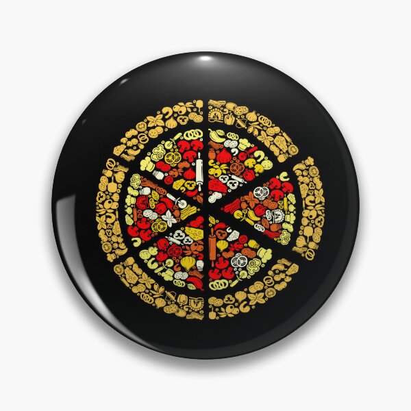Item preview, Pizza Silhouette Pizza Slice designed and sold by Randomera.