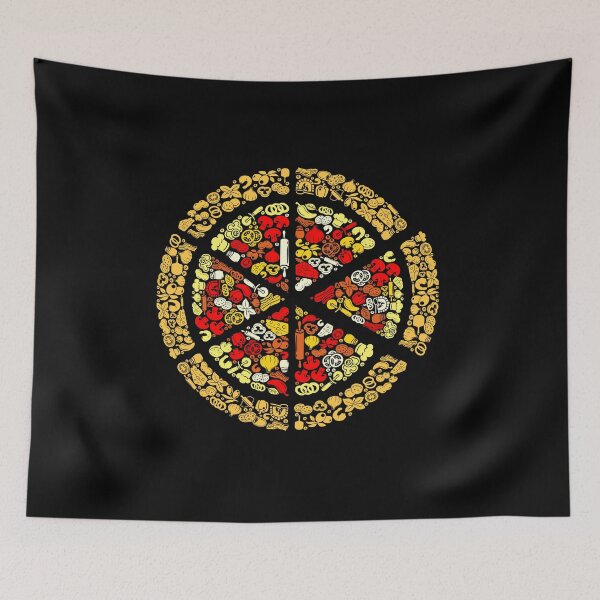 Item preview, Pizza Silhouette Pizza Slice designed and sold by Randomera.