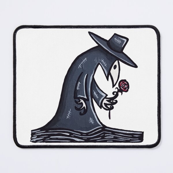 Item preview, Plague Doctor Holding Rose Hand Painted Design designed and sold by TheRainFamily.