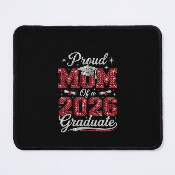 Item preview, Proud Mom Of A 2026 Graduate Red Bling Diamond Tee designed and sold by SofenArt.