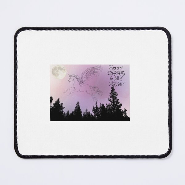 Item preview, Unicorn flying at night designed and sold by RS-Wave.
