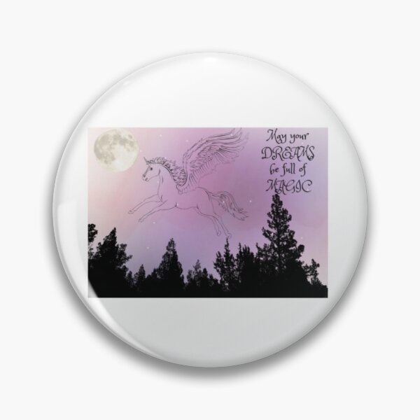 Item preview, Unicorn flying at night designed and sold by RS-Wave.
