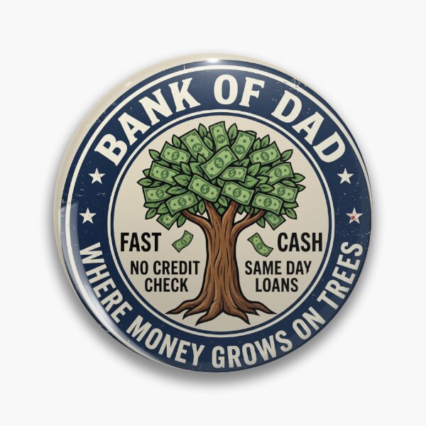 Item preview, Bank of Dad - Where Money Grows on Trees designed and sold by dudelinart.