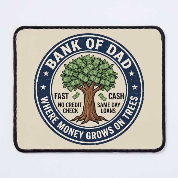 Item preview, Bank of Dad - Where Money Grows on Trees designed and sold by dudelinart.