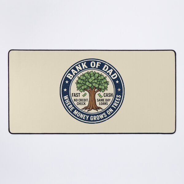 Item preview, Bank of Dad - Where Money Grows on Trees designed and sold by dudelinart.