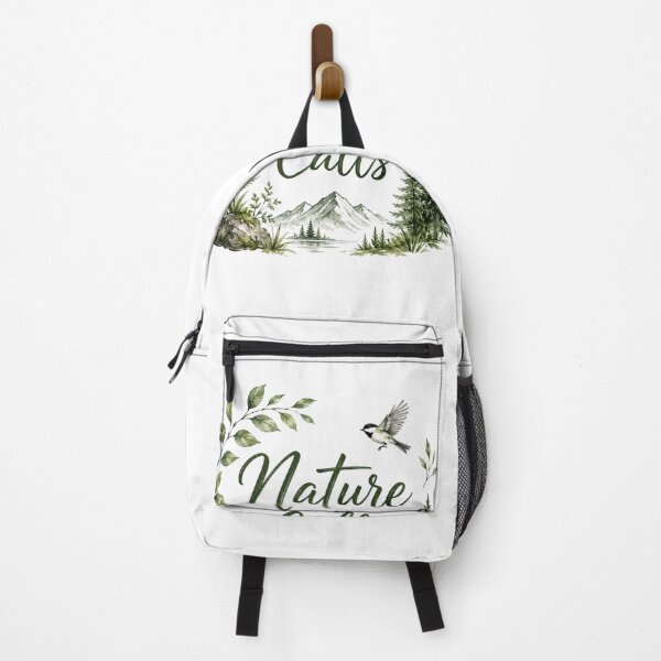 Item preview, Nature Calls Minimal Forest Quote Design | Mountain Adventure Aesthetic designed and sold by Sanika arts .