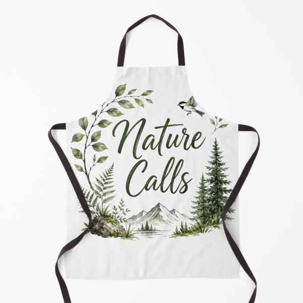 Item preview, Nature Calls Minimal Forest Quote Design | Mountain Adventure Aesthetic designed and sold by Sanika arts .