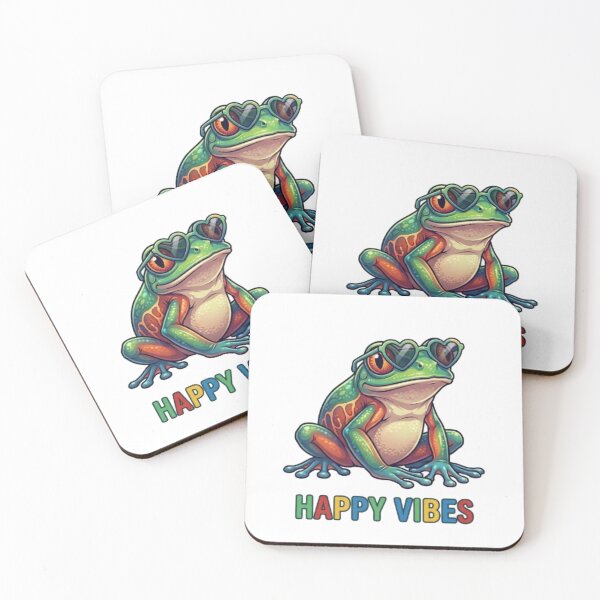 Item preview, Cool Frog Wearing Sunglasses Happy Vibes designed and sold by Northern Glow Art.