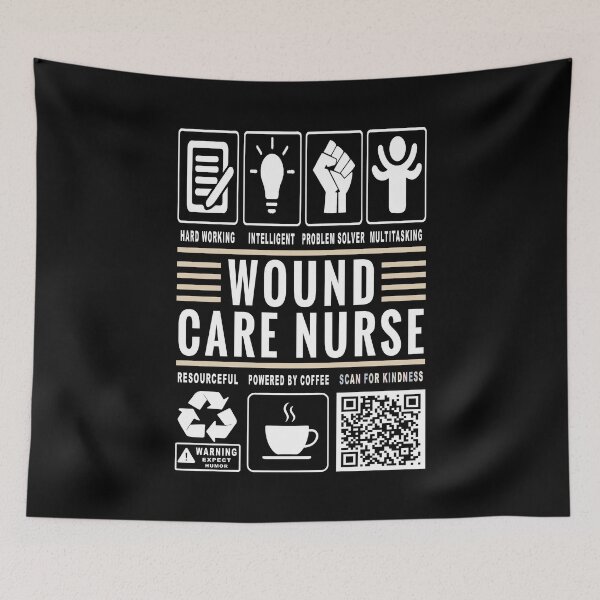 Item preview, Funny Wound Care Nurse Job Description Icons QR Code designed and sold by MerchMaxxing.