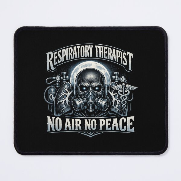 Item preview, Gothic Skull Respiratory Therapist No Air No Peace Healthcare Streetwear Design for Respiratory Care Week designed and sold by ClinicalHubs.