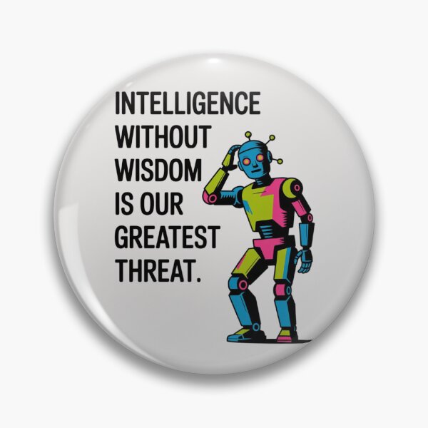 Item preview, Banksy AI - Intelligence without wisdom is our greatest threat designed and sold by 123ks.