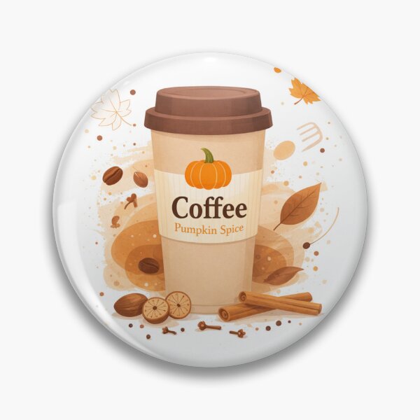 Item preview, ​Pumpkin Spice Coffee Autumn Fall Season Latte Design designed and sold by JREEHBRAND.