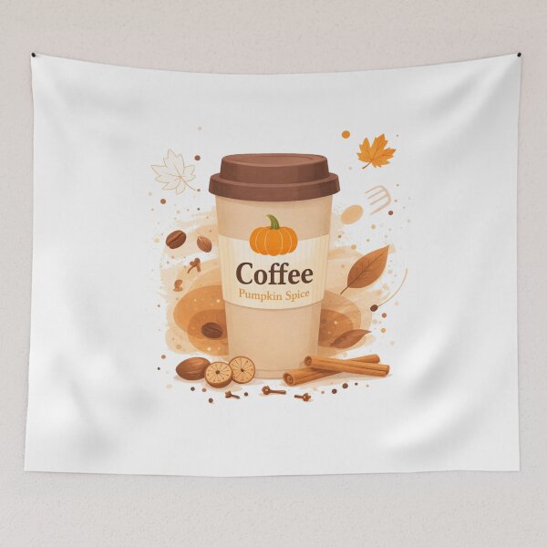 Item preview, ​Pumpkin Spice Coffee Autumn Fall Season Latte Design designed and sold by JREEHBRAND.