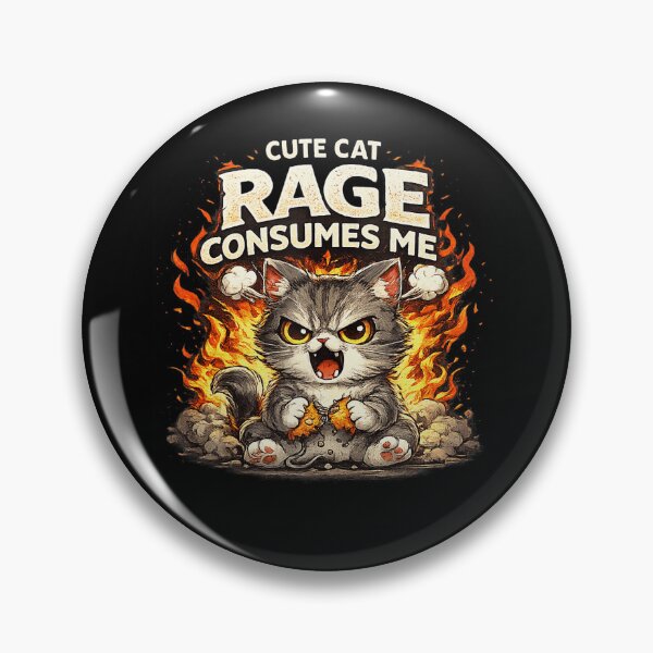 Item preview, Cute Cat Rage Consumes Me Funny Cat Lover Introvert designed and sold by DeJuasLincoln.