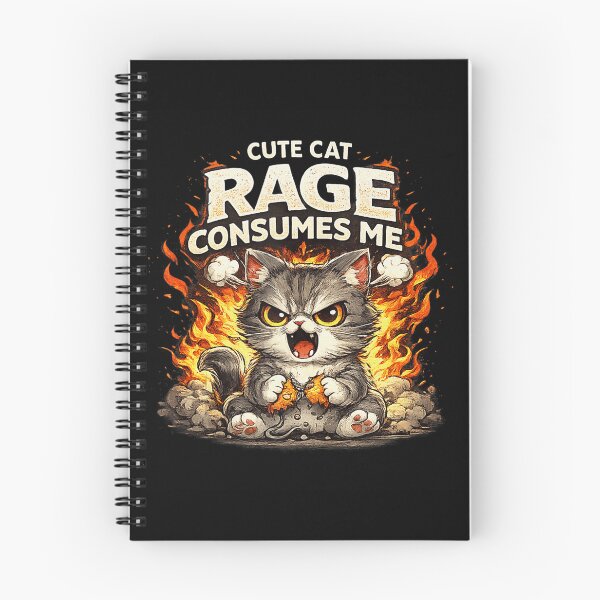 Item preview, Cute Cat Rage Consumes Me Funny Cat Lover Introvert designed and sold by DeJuasLincoln.