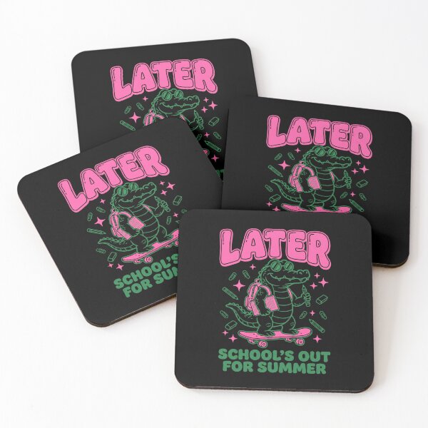 Item preview, Later Schools Out For Summer Funny Gator Skater Kids designed and sold by SofenArt.