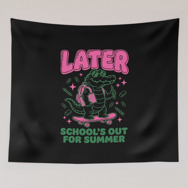 Item preview, Later Schools Out For Summer Funny Gator Skater Kids designed and sold by SofenArt.
