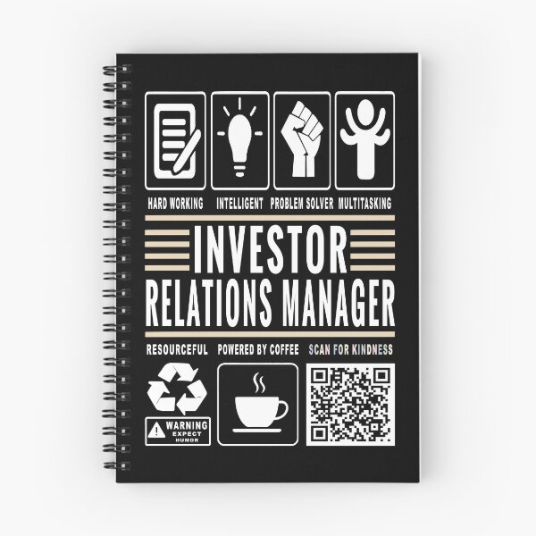 Item preview, Funny Investor Relations Manager Job Description Icons QR Code designed and sold by MerchMaxxing.