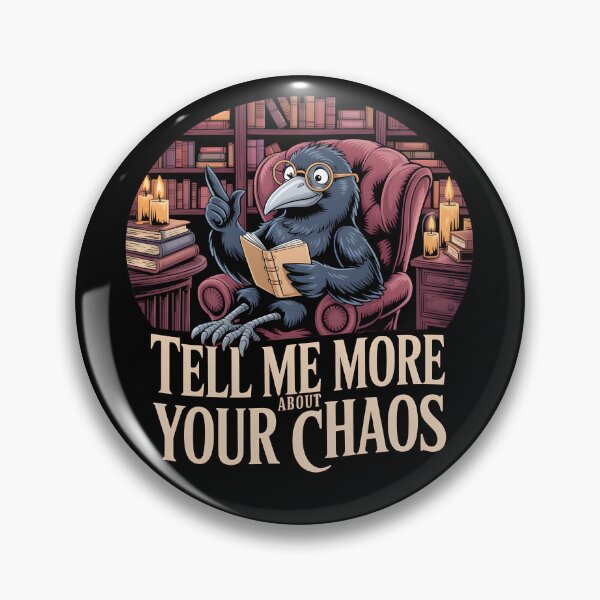 Item preview, Tell Me More About Your Chaos Gothic Crow Therapist Dark Academia designed and sold by Fitswear.