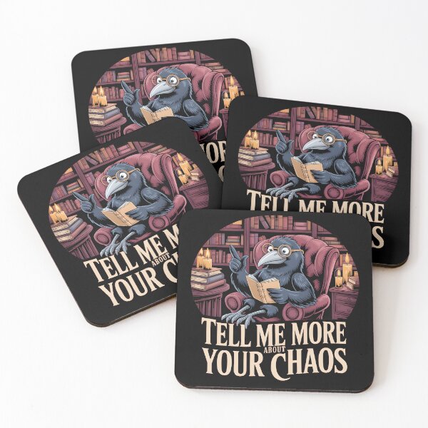 Item preview, Tell Me More About Your Chaos Gothic Crow Therapist Dark Academia designed and sold by Fitswear.