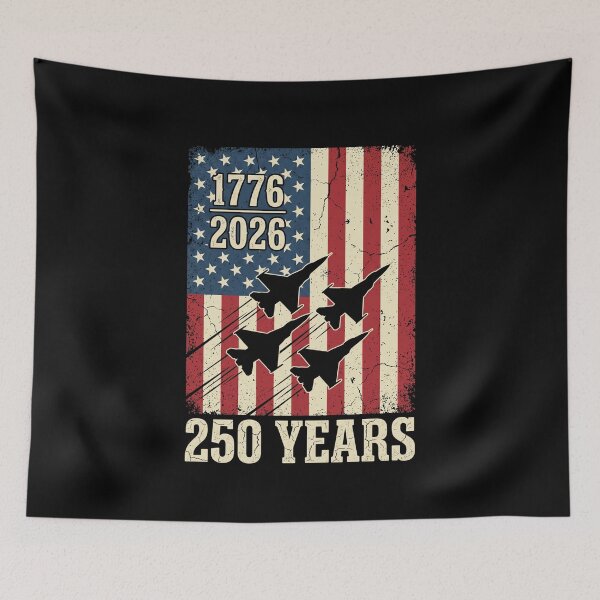 Item preview, 1776 2026 250 Years America Fighter Jets Flag Tee designed and sold by SofenArt.