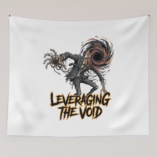 Item preview, Leveraging the Void | Corporate Brainrot Horror designed and sold by SignalStatic.