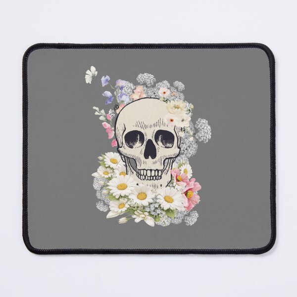 Item preview, Skull with flowers, human made digital doodle  designed and sold by GiSilver.