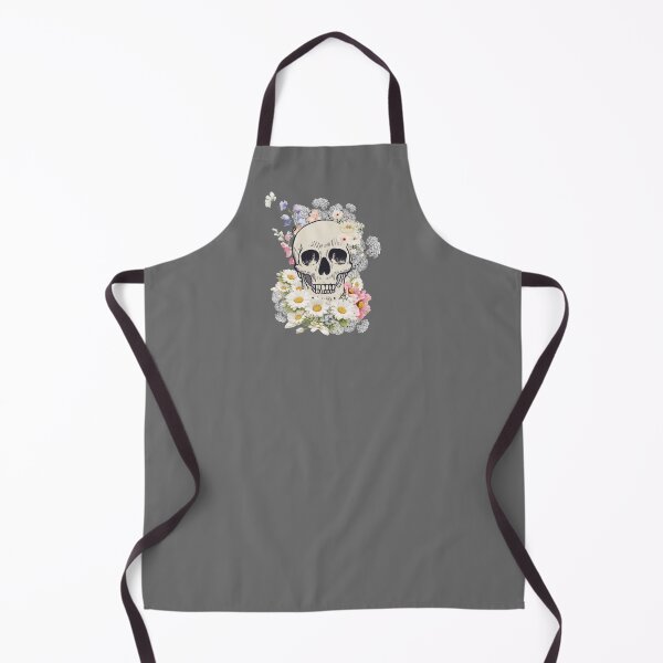 Item preview, Skull with flowers, human made digital doodle designed and sold by GiSilver.