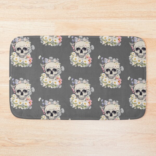 Item preview, Skull with flowers, human made digital doodle  designed and sold by GiSilver.