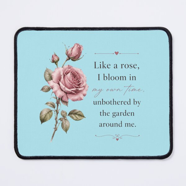 Item preview, Rose Aesthetic Quote Design | Soft Floral Motivational Typography Art designed and sold by Sanika arts .