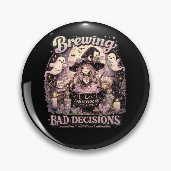 Item preview, Brewing Bad Decisions Witch Coven Halloween Design designed and sold by MotylekAnia.