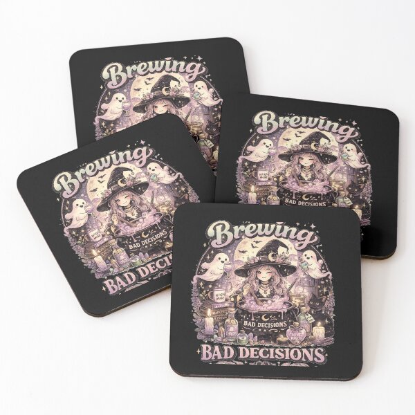 Item preview, Brewing Bad Decisions Witch Coven Halloween Design designed and sold by MotylekAnia.