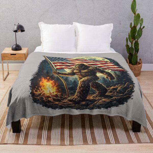 Item preview, Bigfoot Eagle American Flag Patriotic 4th of July Freedom designed and sold by GreggRoss.