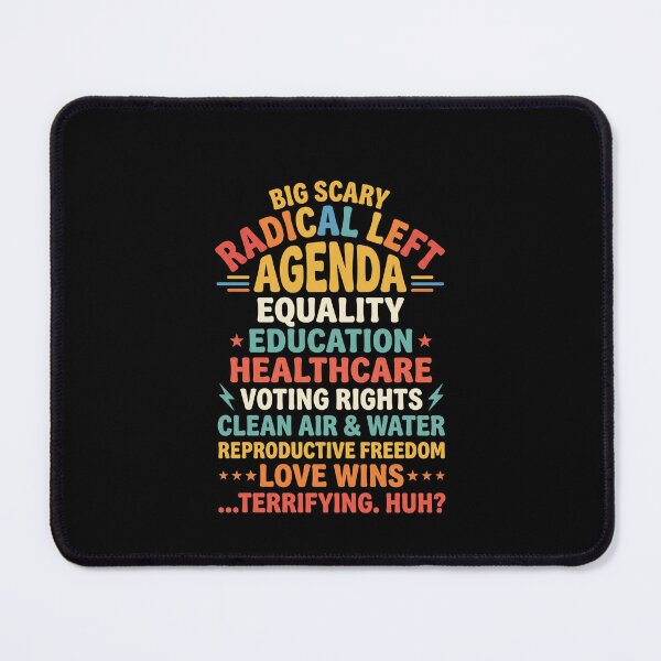 Item preview, Big Scary Radical Left Agenda Funny Progressive Tee designed and sold by SofenArt.