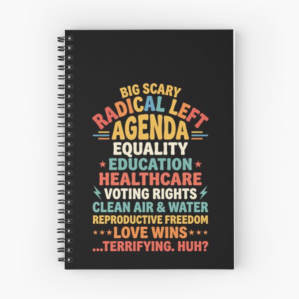 Item preview, Big Scary Radical Left Agenda Funny Progressive Tee designed and sold by SofenArt.