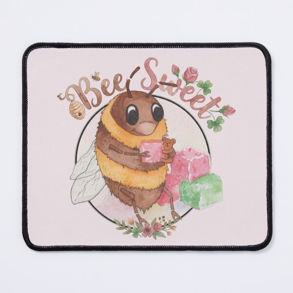 Item preview, Bee Sweet: Floral Watercolour Bumblebee & Turkish Delight designed and sold by Englandbear.