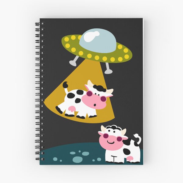 Item preview, Flying Saucers and Cows designed and sold by Sonia Pascual Izquierdo.