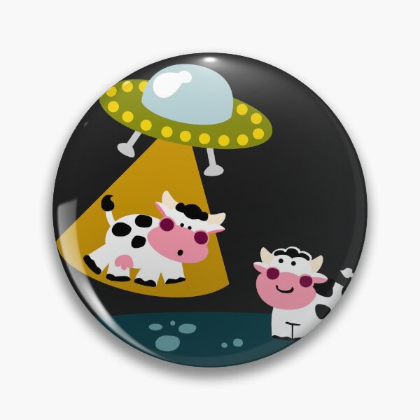 Item preview, Flying Saucers and Cows designed and sold by Sonia Pascual Izquierdo.