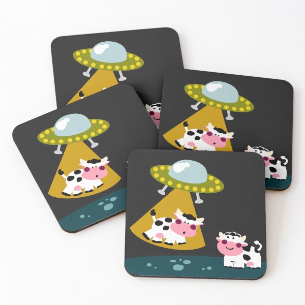 Item preview, Flying Saucers and Cows designed and sold by Sonia Pascual Izquierdo.
