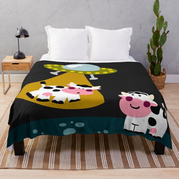 Item preview, Flying Saucers and Cows designed and sold by Sonia Pascual Izquierdo.
