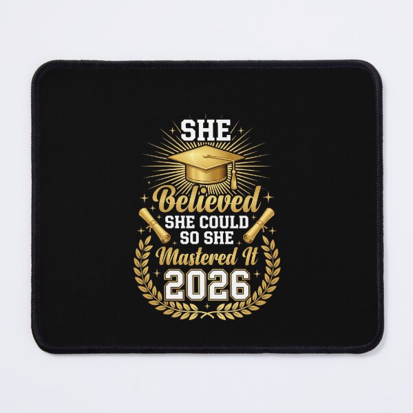 Item preview, She Believed She Could So She Mastered It 2026 Tee designed and sold by SofenArt.