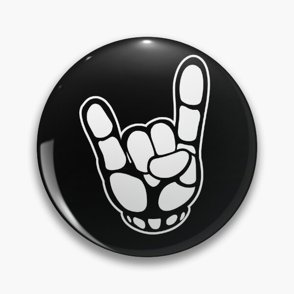 Item preview, Skeleton Cartoon Hand Rock Horns designed and sold by EYESORE ART.