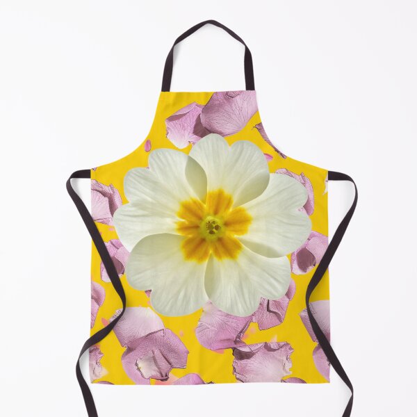 Item preview, Floral Petal Composition on Yellow Background designed and sold by icreativestudio.