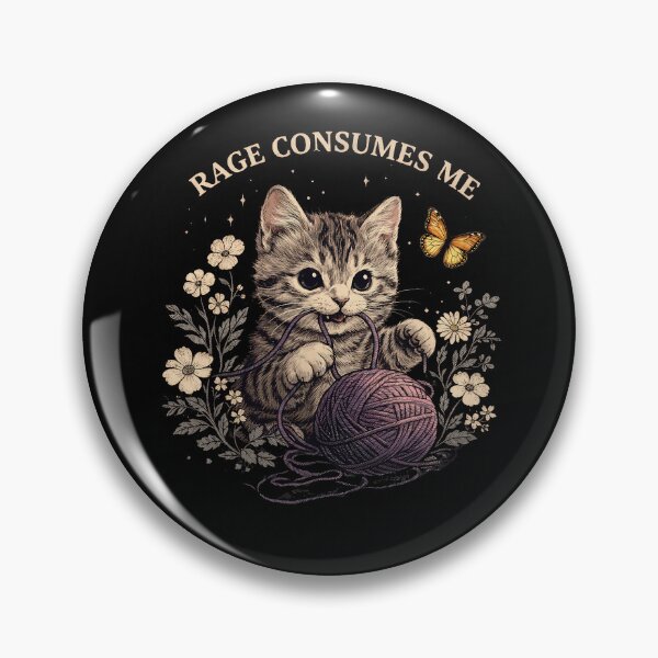 Item preview, Cute Cat Rage Consumes Me Funny Cat Lovers Meme designed and sold by DeJuasLincoln.