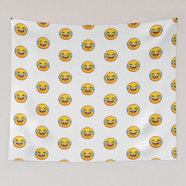 Item preview, Laughing Pixel Emoji – Retro 8 Bit Happy Reaction Sticker designed and sold by ANiyati.